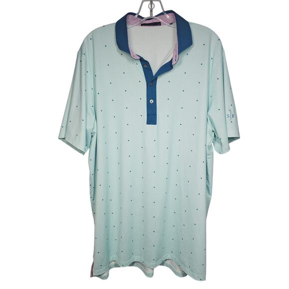 Greyson Performance Golf Polo Shirt All Over Wolf Print Mens XL - Picture 1 of 13